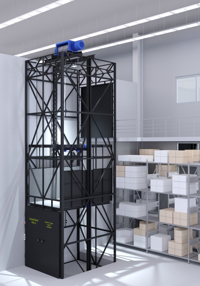 thang nâng hàng 2000kg